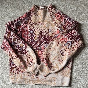 by ANTHROPOLOGIE XS Lizette Compact Pullover Sweater Mock Neck Knit Soft